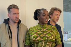 Andrew Buchan, Wunmi Mosaku, and Barry Sloane at NYCC 2024