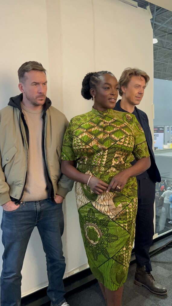 Andrew Buchan, Wunmi Mosaku, and Barry Sloane at NYCC 2024