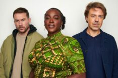 Barry Sloane, Wunmi Mosaku, and writer Andrew Buchan of 'Passenger' — New York Comic Con 2024