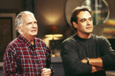 Nicholas Pryor, Jon Lindstrom on 'Port Charles' in 2000