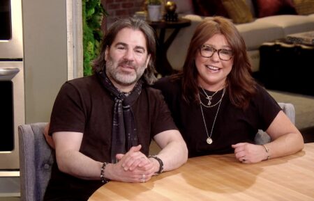 In this screengrab, John Cusimano and Rachael Ray speak during the City of Hope's East End Chapter/Jeanne Kaye League Of New York City's Spirit Of Life Awards broadcast on May 10, 2021.