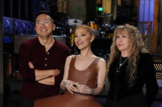 Bowen Yang, Ariana Grande, and Stevie Nicks in 'Saturday Night Live' Season 50 promo