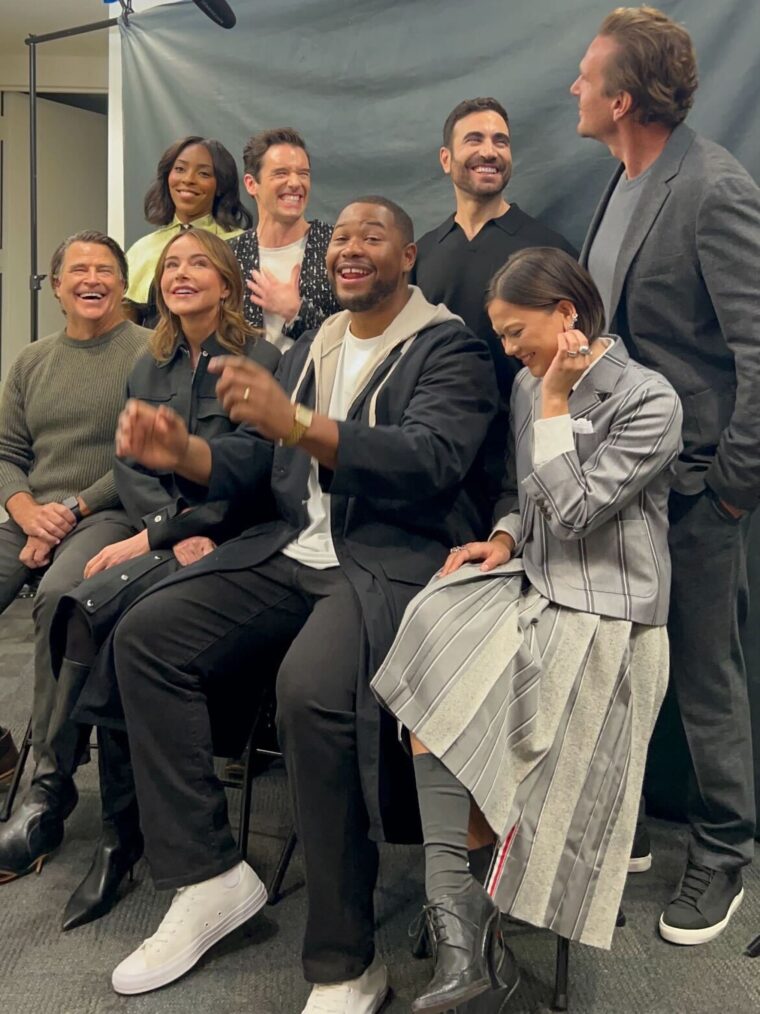 Ted McGinley, Jessica Williams, Michael Urie, Christa Miller, Luke Tennie, Brett Goldstein, and Lukita Maxwell at NYCC 2024