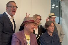 Tom Kenny, Bill Fagerbakke, Carolyn Lawrence, Mr. Lawrence, and Rodger Bumpass at NYCC 2024