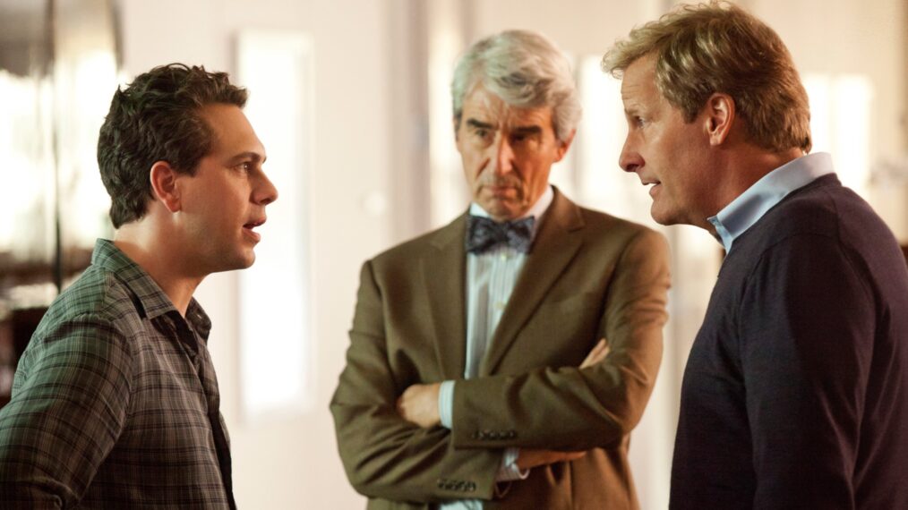 Thomas Sadoski, Sam Waterston, and Jeff Daniels in 'The Newsroom'