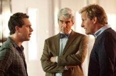 Thomas Sadoski, Sam Waterston, and Jeff Daniels in 'The Newsroom'