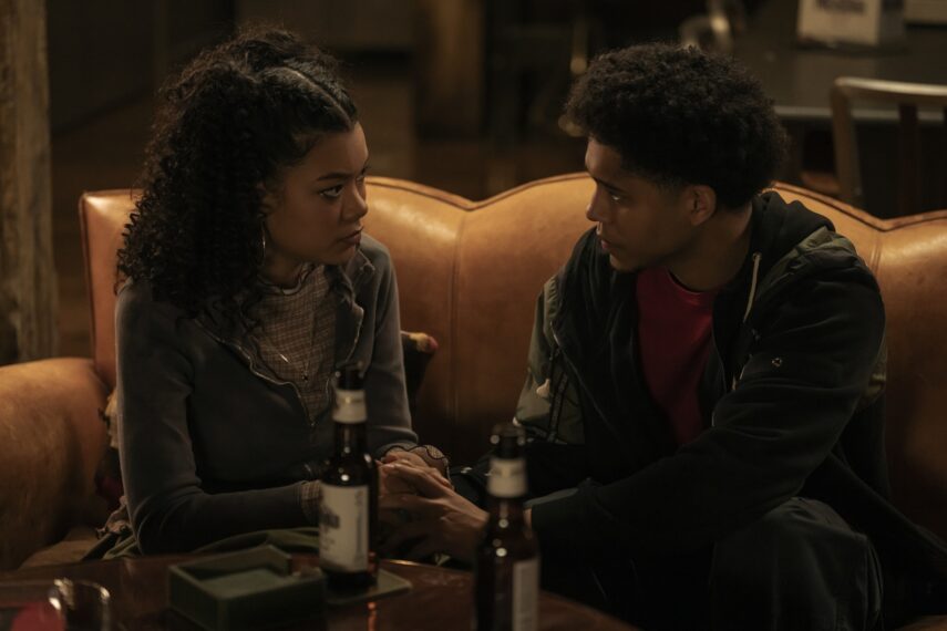 Anire Kim Amoda and Rhenzy Feliz in 'The Penguin'