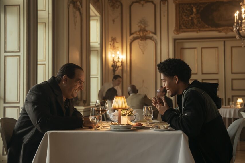 Colin Farrell and Rhenzy Feliz in 'The Penguin'