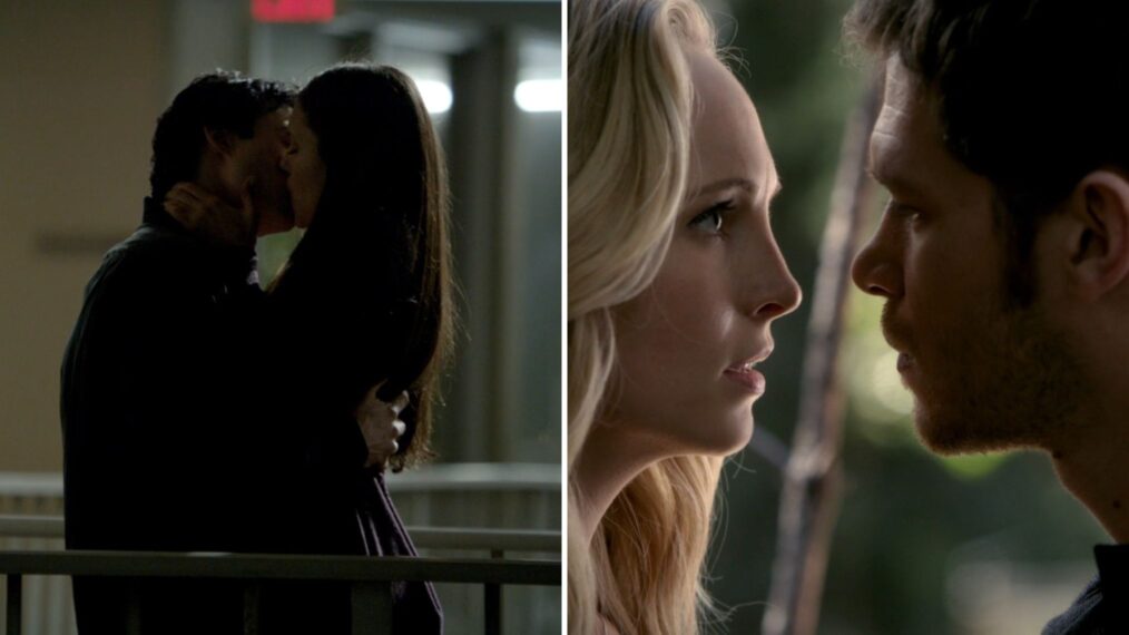 Ian Somerhalder, Nina Dobrev and Candice King and Joseph Morgan on 'The Vampire Diaries'