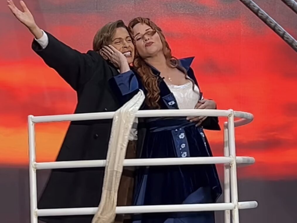 Hoda Kotb and Jenna Bush-Hager as Jack and Rose from 'Titanic' for Halloween 2024 on 'Today'