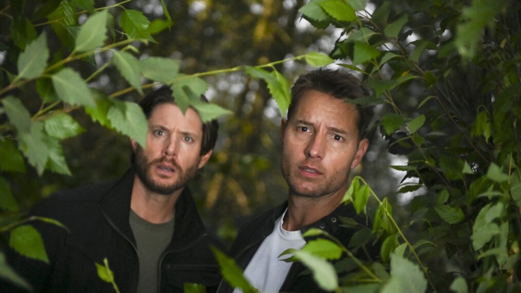 Justin Hartley as Colter Shaw and Jensen Ackles as Russell Shaw — 'Tracker' Season 2 Episode 2 