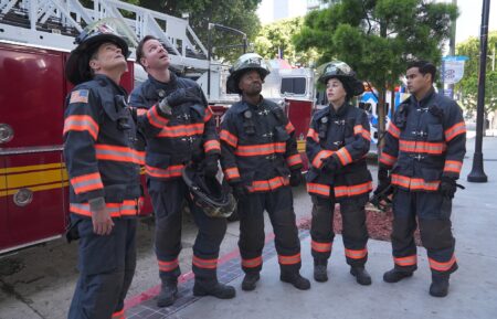 Rob Lowe, Jim Parrack, Brian Michael Smith, Natacha Karam, and Julian Works — '9-1-1: Lone Star' Season 5 Episode 4 