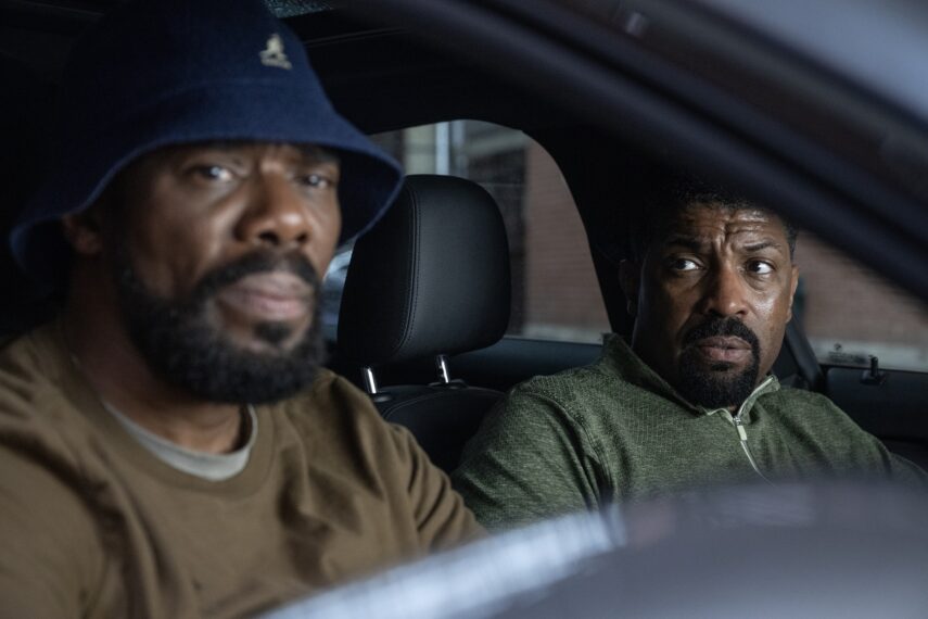 THE MADNESS. (L to R) Colman Domingo as Muncie Daniels and Deon Cole as Kwesi Dupree in Episode 104 of The Madness. Cr. AMANDA MATLOVICH/Netflix © 2023