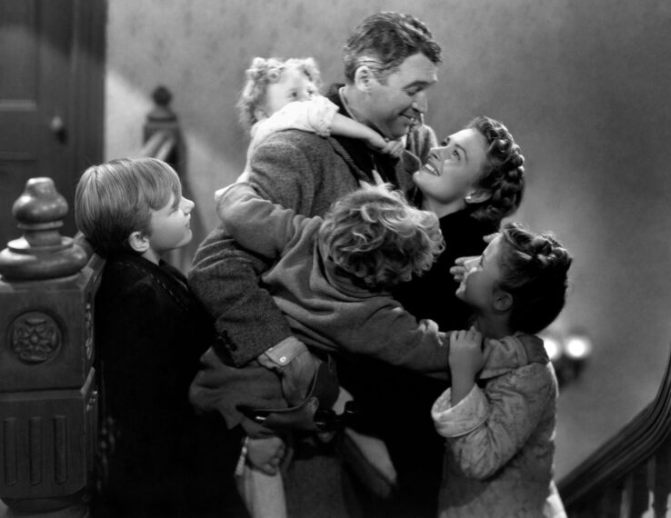 It's A Wonderful Life Clockwise from top: James Stewart, Donna Reed, Carol Coombs, Jimmy Hawkins, Larry Simms and Karolyn Grimes