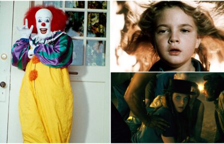 Tim Curry in It, Drew Barrymore in Firestarter, and Rebecca Ferguson in Doctor Sleep