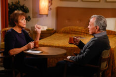 Colleen Zenk as Jordan Howard and Ray Wise as Ian Ward in The Young and the Restless