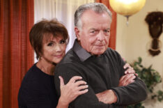 Colleen Zenk as Jordan Howard and Ray Wise as Ian Ward in The Young and the Restless