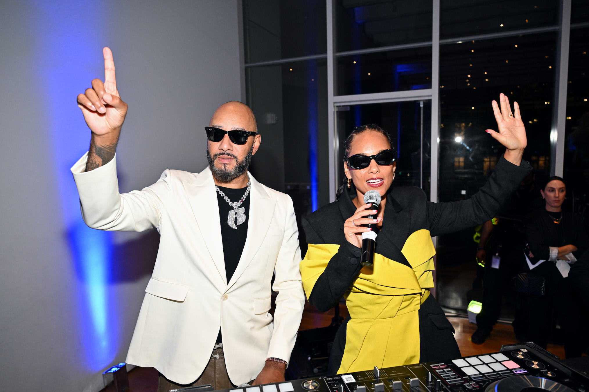 Swizz Beatz and Alicia Keys attend The Giant Party, Celebrating The Opening Of The High Museum Of Art Exhibition 