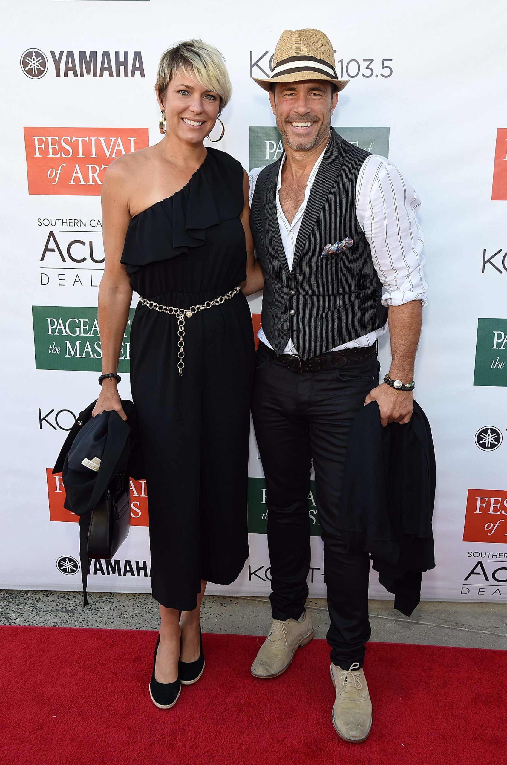 Arianne Zucker and Shawn Christian at the Festival of Arts Celebrity Benefit Event in 2018