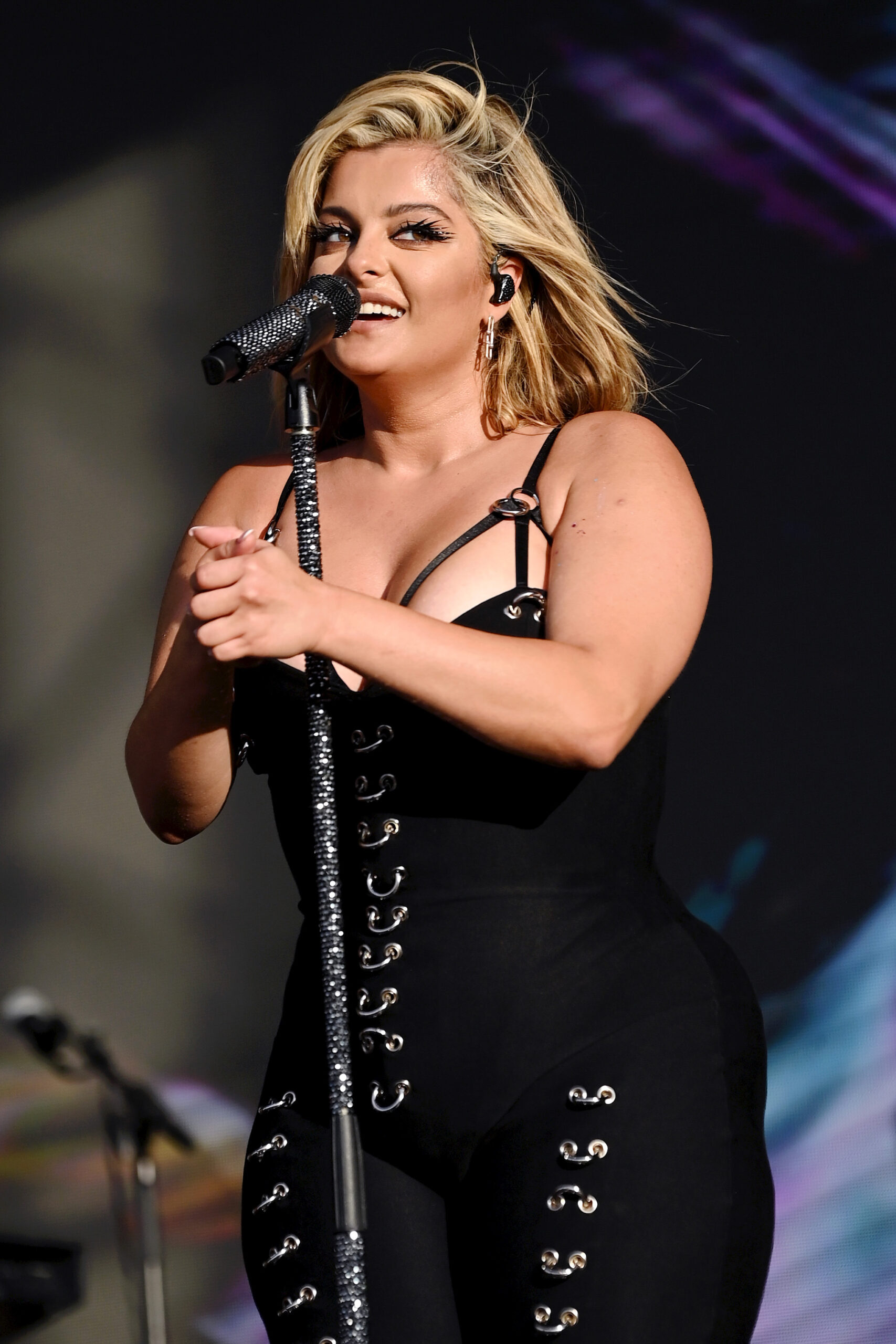 Bebe Rexha performs onstage during Pride In London 2024 at Trafalgar Square on June 29, 2024 in London, England.