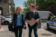 Vanessa Ray as Eddie and Will Estes as Jamie Reagan — 'Blue Bloods' Season 14 Episode 15 'No Good Deed'