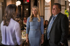 Amanda Kloots as Deanne Janson and Steve Schirripa as Anthony Abetemarco in Blue Bloods - 'Entitlement'