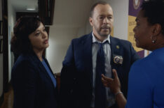 Marisa Ramirez as Maria Baez, Donnie Wahlberg as Danny Reagan, and Deirdre Henry as Verna Toren in Blue Bloods - 'Entitlement'