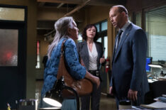 Irma-Estel Laguerre as Carmen, Marisa Ramirez as Maria Baez and Donnie Wahlberg as Danny Reagan in Blue Bloods - 'End of Tour'