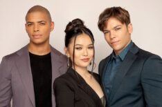 Delon De Metz, Lisa Yamada and Joshua Hoffman 'The Bold and the Beautiful' Set Gallery Shoot