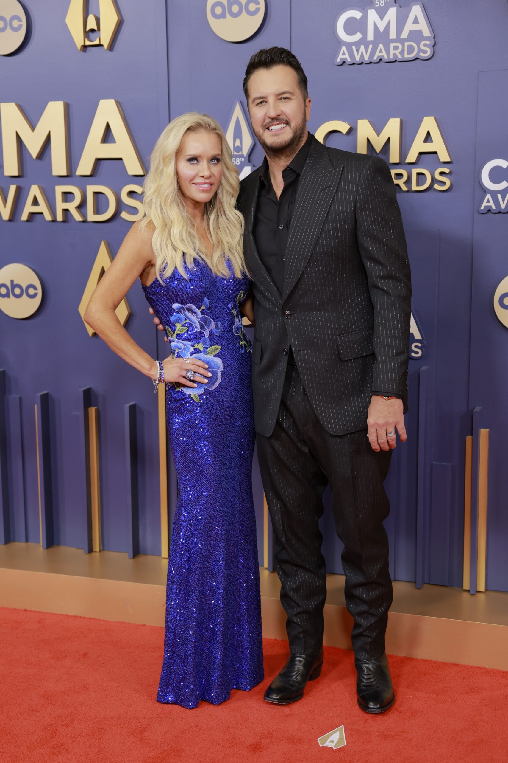 Caroline Bryan and Luke Bryan attend The 58th Annual CMA Awards at Music City Center on November 20, 2024 in Nashville, Tennessee.