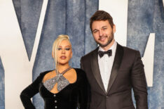 Christina Aguilera and Matthew Rutler attend the 2023 Vanity Fair Oscar Party Hosted By Radhika Jones at Wallis Annenberg Center for the Performing Arts on March 12, 2023 in Beverly Hills, California.