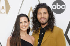 Abby Smyers and Dan Smyers attend the 55th annual Country Music Association awards at the Bridgestone Arena on November 10, 2021 in Nashville, Tennessee.