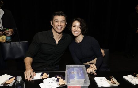 Paul Telfer, Linsey Godfrey at the Peacock Theater on November 2, 2024 for Days of Days 2024