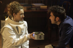 Alex Kingston as River Song and David Tennant as The Doctor — 'Doctor Who' Season 4 Episode 8 'Silence in the Library'