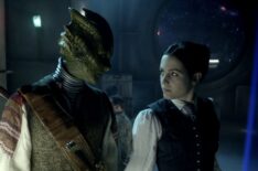 Neve McIntosh as Madame Vastra and Catrin Stewart as Jenny — 'Doctor Who'