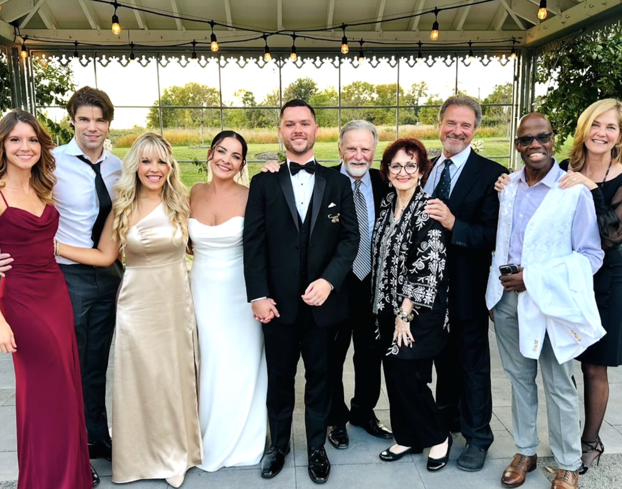 Eddie Alderson at his wedding with sister Kristen Alderson, James DePaiva, Kassie DePaiva, and more