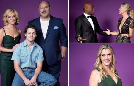 The stars of 'Georgie & Mandy's First Marriage,' Kevin Frazier, Amanda Kloots, and Alison Sweeney celebrate the 2024 Family Film and TV Awards