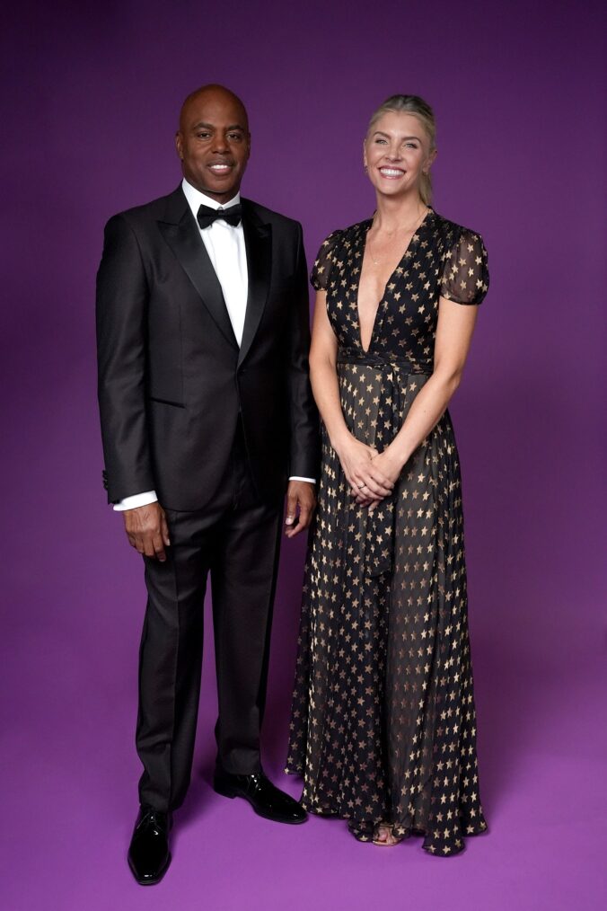 Kevin Frazier and Amanda Kloots at the 2024 Family Film and TV Awards