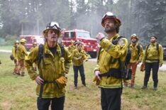 Billy Burke as Vince Leone and Jared Padalecki as Camden Casey — 'Fire Country' Season 3 Episode 6 “Not Without My Birds”