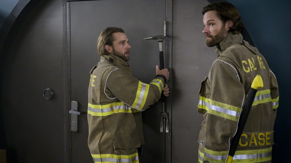 Max Thieriot as Bode Leone and Jared Padalecki as Camden Casey — 'Fire Country' Season 3 Episode 7 