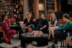 Toks Olagundoye as Olivia, Jess Salgueiro as Eve, Jack Cutmore-Scott as Freddy, Greer Grammer as Alice and Anders Keith as David — 'Frasier' Season 2 Finale 'Father Christmas'