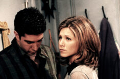 David Schwimmer as Ross Geller and Jennifer Aniston as Rachel Green on 'Friends'