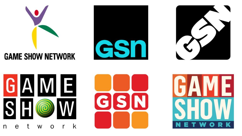 Game Show Network logos from over the years