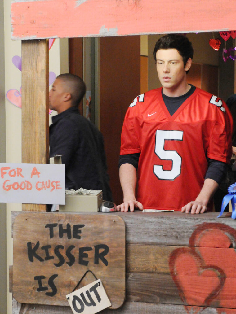 Cory Monteith as Finn Hudson on 'Glee'