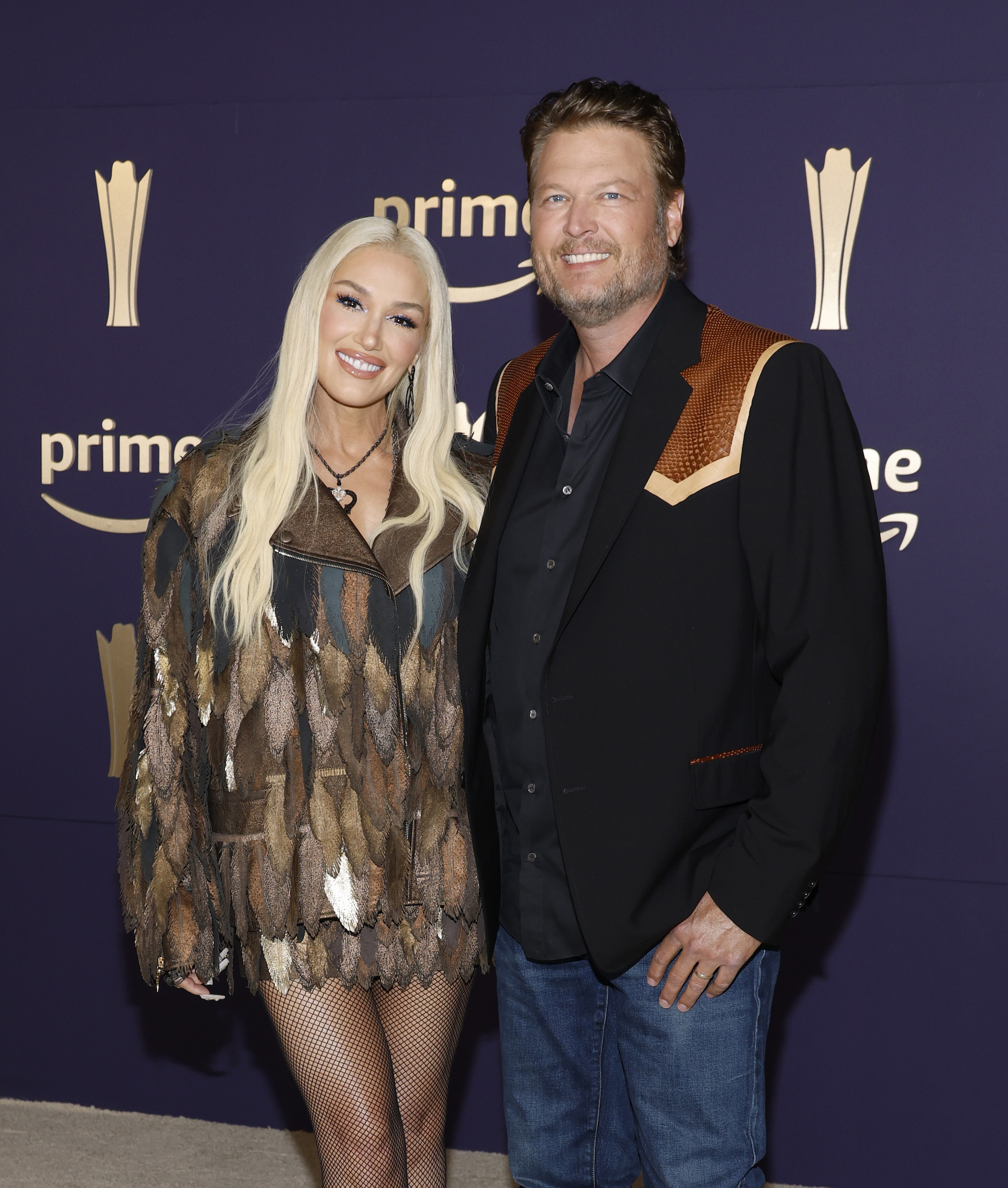 Gwen Stefani and Blake Shelton attend the 59th Academy of Country Music Awards at Omni Frisco Hotel at The Star on May 16, 2024 in Frisco, Texas.