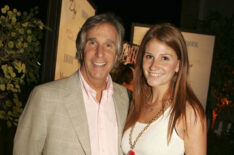 Actor Henry Winkler and daughter Zoe arrive at the afterparty for the premiere of Warner Bros. Pictures 'Must Love Dogs' at the Cinerama Dome Theater on July 21, 2005 in Los Angeles, California.