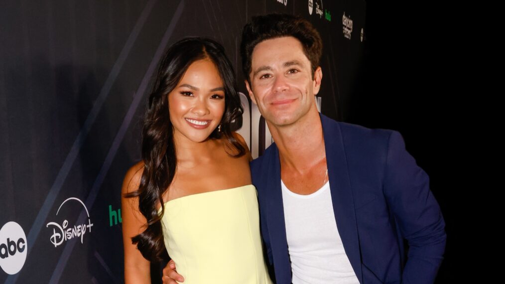 JENN TRAN, SASHA FARBER at the 'Dancing with the Stars' press line