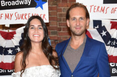 Jessica Ciencin Henriquez and Josh Lucas attend 'The Terms Of My Surrender' Broadway Opening Night at Belasco Theatre on August 10, 2017 in New York City.