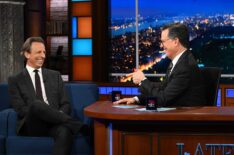 Seth Meyers and Stephen Colbert for 'The Late Show With Stephen Colbert'