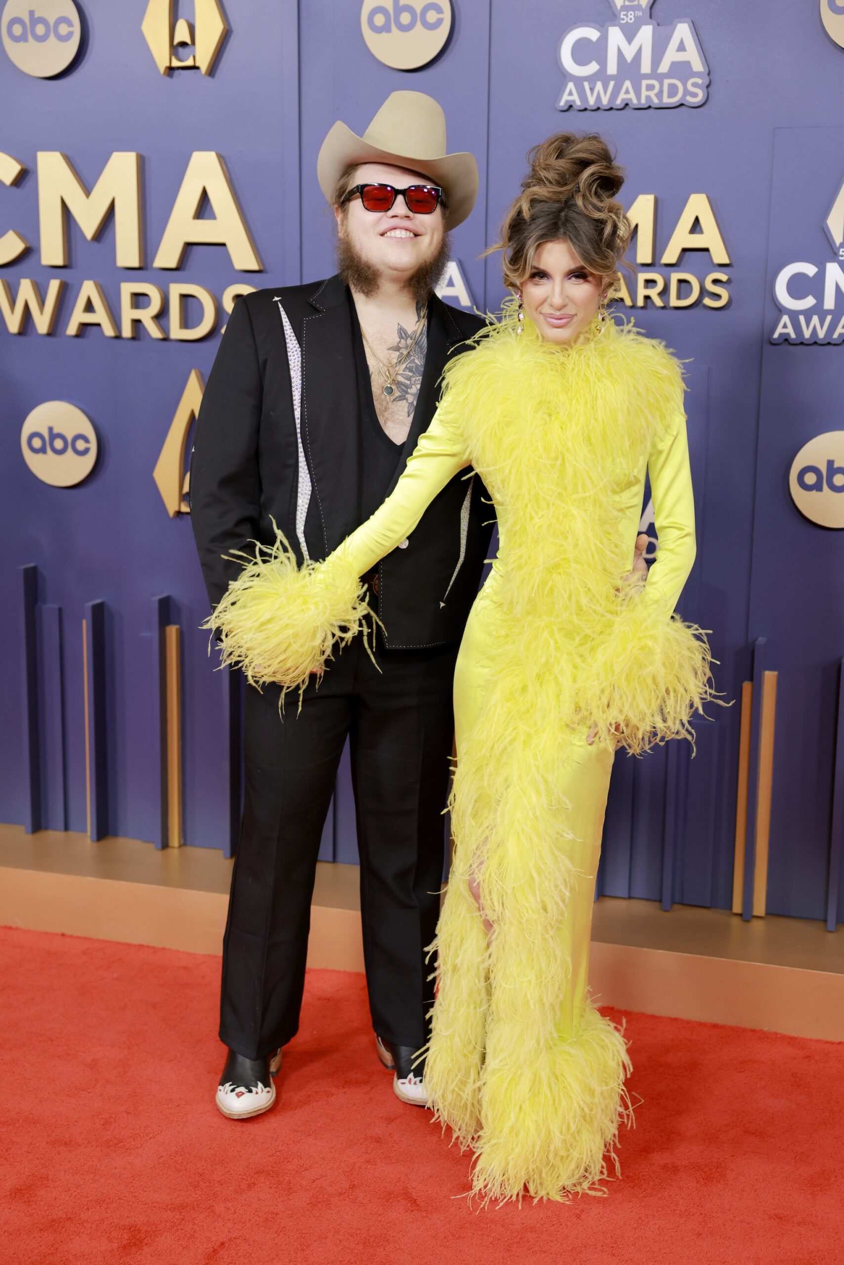 Marcus King and Briley King attend The 58th Annual CMA Awards at Music City Center on November 20, 2024 in Nashville, Tennessee.